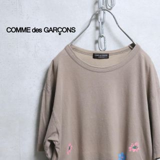 コムデギャルソンオムプリュス(COMME des GARCONS HOMME PLUS)のComme des garçons 花柄 Tシャツ ベージュ コムデギャルソン(Tシャツ/カットソー(半袖/袖なし))