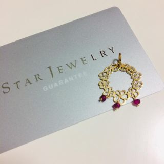 スタージュエリー(STAR JEWELRY)のK18 ネックレス チャーム ルビー スタージュエリー(チャーム)