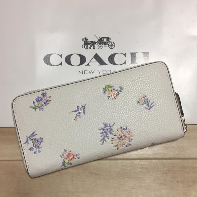 【新品未使用】COACH コーチ 長財布 ワイルドフラワー 花柄 ジップ