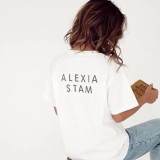 アリシアスタン(ALEXIA STAM)の新品　ALEXIA STAM♡アリシアスタン プリント ロゴTシャツ　26日迄(Tシャツ(半袖/袖なし))