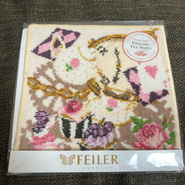 FEILER(フェイラー)の桃① フェイラー イングリッシュティーパーティー レディースのファッション小物(ハンカチ)の商品写真