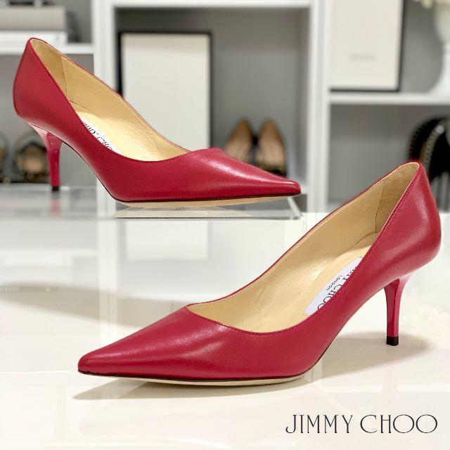 JIMMYCHOO1506 未使用 ジミーチュウ レザー パンプス