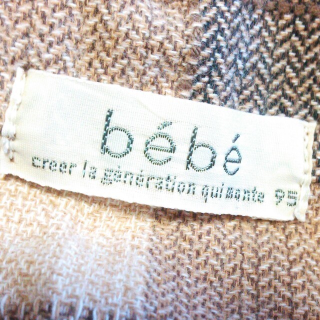 BeBe(ベベ)のブラウン♪チェックシャツ キッズ/ベビー/マタニティのキッズ服男の子用(90cm~)(その他)の商品写真