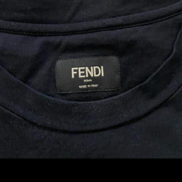 FENDI(フェンディ)のFENDI ブラックコットンジャージー Tシャツ(新品、未使用) メンズのトップス(Tシャツ/カットソー(半袖/袖なし))の商品写真