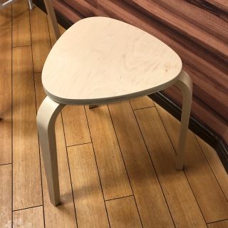 イケア(IKEA)のIKEAのスタッキングチェア　3脚(スツール)