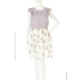 ジルバイジルスチュアート(JILL by JILLSTUART)の新品未使用　ジルバイ　DEVORE SHADOW FLOWER ワンピ(ミニワンピース)