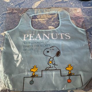 ピーナッツ(PEANUTS)のスヌーピー エコバッグ スタンド グレー(キャラクターグッズ)