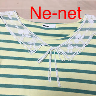 ネネット(Ne-net)のネネット　襟刺繍　半袖トップス(カットソー(半袖/袖なし))