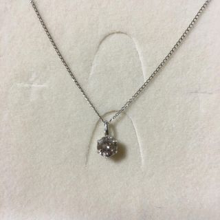 1粒ダイヤ 0.6ct Ptネックレス(ネックレス)