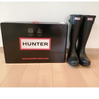 ハンター(HUNTER)のハンターレインブーツ BLACK UK 5(レインブーツ/長靴)
