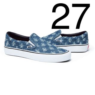 シュプリーム(Supreme)のSupreme Vans Hole Punch Denim Slip-On(スニーカー)