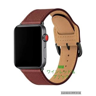 アップルウォッチ(Apple Watch)の【新品】38/40㎜ Apple Watch用 ベルト 本革 レザー(その他)