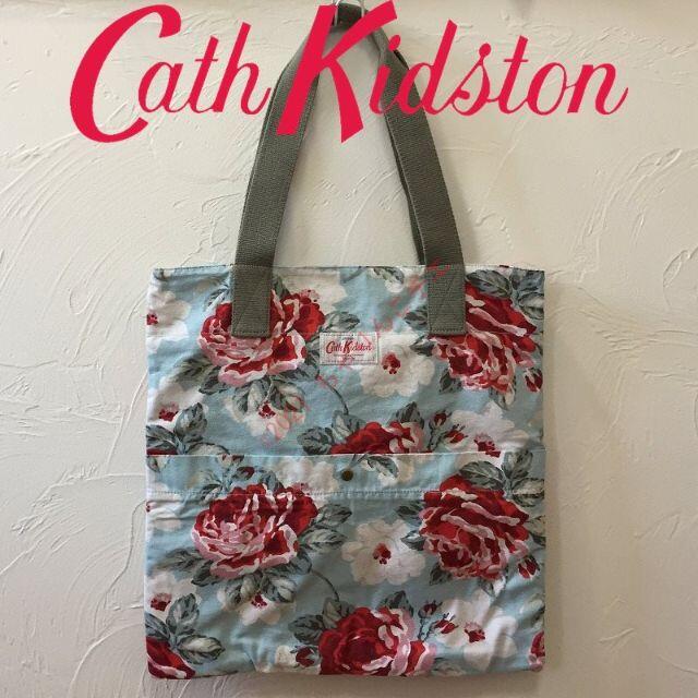 Cath Kidston(キャスキッドソン)の新品 キャスキッドソン ウオッシュドトート ニューローズブルームブルー レディースのバッグ(トートバッグ)の商品写真
