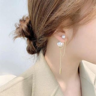 パールピアス 韓国 ピアス ファッション パールキャッチ(ピアス)