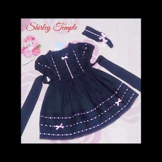 シャーリーテンプル(Shirley Temple)の♡121♡シャーリーテンプル♡はしごレース＆ヘアバンド♡ワンピース♪♡110cm(ワンピース)