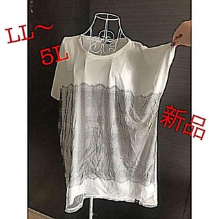 レース柄★BIG、Tシャツ　大きいサイズ(Tシャツ(半袖/袖なし))