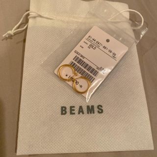 レイビームス(Ray BEAMS)のBeams ビームス　フープピアス　k10 gold(ピアス)