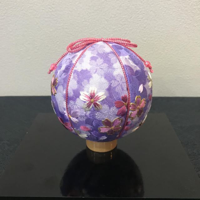 ☆ナナリ☆様用　手鞠　手毬　てまり　刺繍　紫　パープル　桜 | フリマアプリ ラクマ