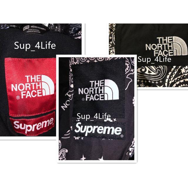 Supreme(シュプリーム)の極美中古 Supreme North Face Bandana 黒 XL メンズのジャケット/アウター(マウンテンパーカー)の商品写真