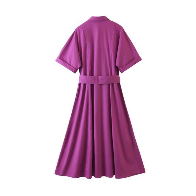 Zara 秋先行 1999 Purple ベーシック シャツワンピースの通販 By 正規 海外select Shop Duality ザラならラクマ
