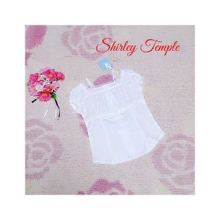 シャーリーテンプル(Shirley Temple)の♡279♡シャーリーテンプル♡レース♪ドット♡ブラウス♪♡110cm♡(ブラウス)