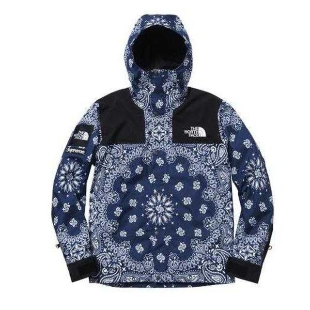 美 Supreme North Face Bandana ネイビー XL