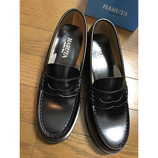 ハルタ(HARUTA)のHARUTA ローファー レディース　25EEE 黒(ローファー/革靴)