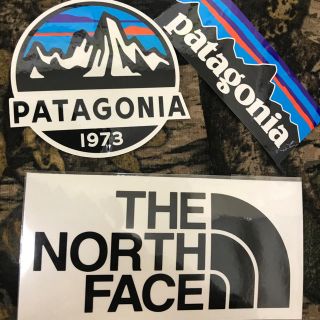 パタゴニア(patagonia)の★補強あり★新品未使用　ノースフェイス&パタゴニア　切り文字　黒&スコープ&P6(その他)