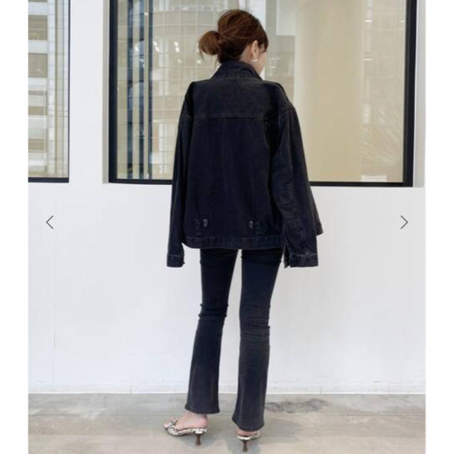 L'Appartement DEUXIEME CLASSE(アパルトモンドゥーズィエムクラス)のアパルトモン STAMMBAUM BLACK DENIM JACKET レディースのジャケット/アウター(Gジャン/デニムジャケット)の商品写真