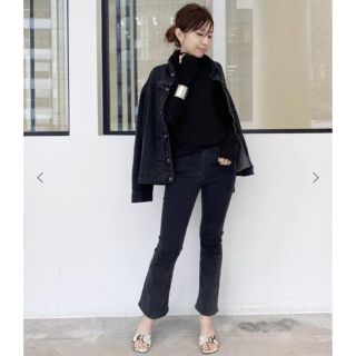 アパルトモンドゥーズィエムクラス(L'Appartement DEUXIEME CLASSE)のアパルトモン STAMMBAUM BLACK DENIM JACKET(Gジャン/デニムジャケット)