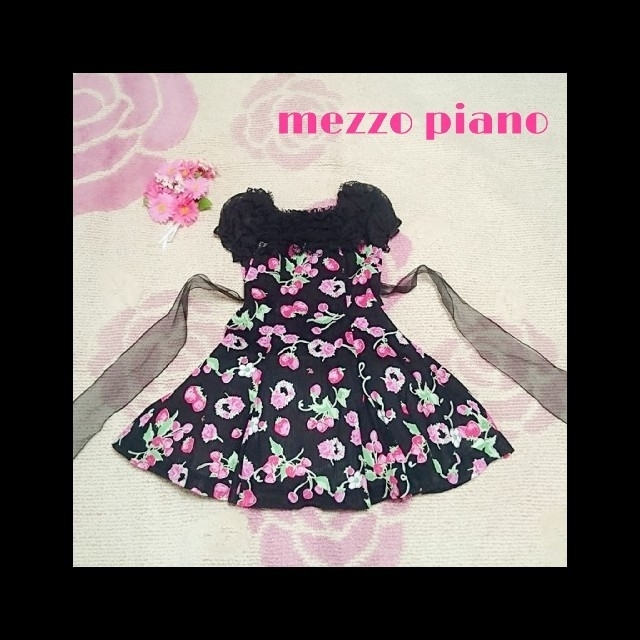 mezzo piano(メゾピアノ)の【blackcat3様 専用】♡シャーリー＆メゾ♡おまとめ♪(*^^*)♡ キッズ/ベビー/マタニティのキッズ服女の子用(90cm~)(ワンピース)の商品写真