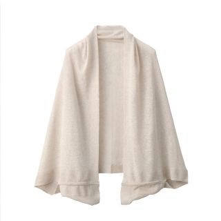 ムジルシリョウヒン(MUJI (無印良品))の無印良品ＵＶカット　フレンチリネンボレロ １３５×３５ｃｍ・生成(ボレロ)