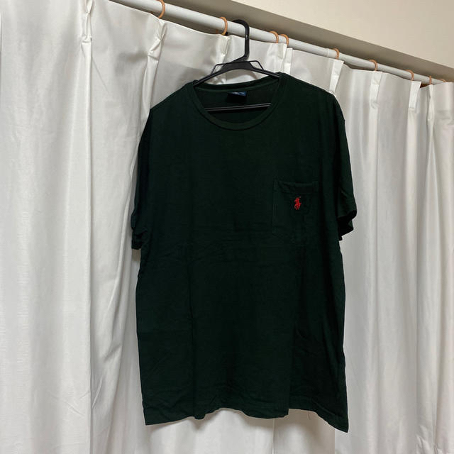 POLO RALPH LAUREN(ポロラルフローレン)のラルフローレン ブラックTシャツ レッドワンポイント  メンズのトップス(Tシャツ/カットソー(半袖/袖なし))の商品写真