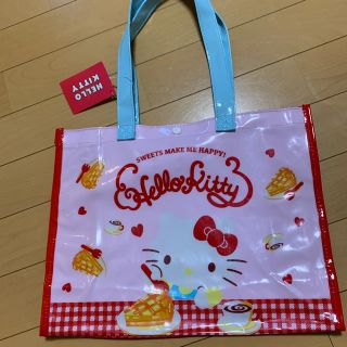 ハローキティ(ハローキティ)の新品　ビーチバッグ　プールバッグ　女の子　ハローキティ(エコバッグ)