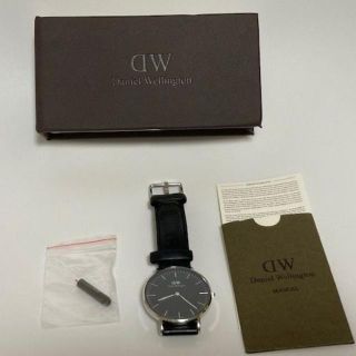 ダニエルウェリントン(Daniel Wellington)のダニエル・ウェリントン 腕時計 36㎜ 並行輸入品 ブラック・レザー(腕時計(アナログ))