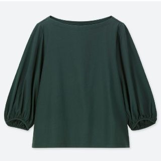 ユニクロ(UNIQLO)のユニクロ　マーセライズコットンボリュームスリーブT　(七分袖)(カットソー(長袖/七分))