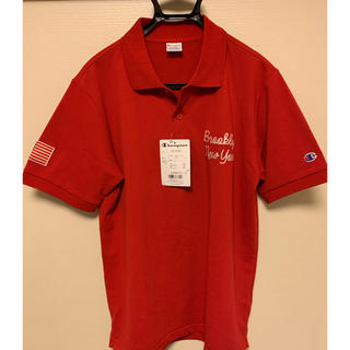 チャンピオン(Champion)のチャンピオン  ポロシャツ　赤　新品未使用タグ付　XL(ポロシャツ)