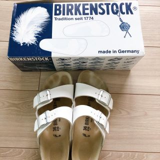 ビルケンシュトック(BIRKENSTOCK)のビルケンサンダル　　36 ホワイト(サンダル)