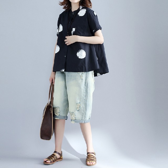 レディース ドット 水玉 ブラウス カットソー Tシャツ 半袖 襟 おしゃれの通販 By ぱん S Shop ラクマ レディース ドット 水玉 ブラウス カットソー Tシャツ 半袖 襟 おしゃれの通販 By ぱん S Shop ラクマ