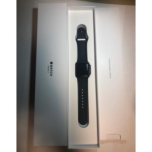 Apple Watch(アップルウォッチ)のapple watch 3 38mm スペースグレイ アルニウム メンズの時計(腕時計(デジタル))の商品写真