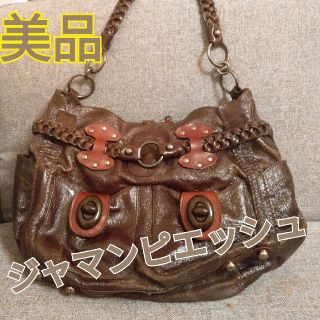 ジャマンピュエッシュ(JAMIN PUECH)の美品★ジャマンピュエッシュ・アッシュぺーフランス・トートバッグ・ハンドバッグ(ハンドバッグ)