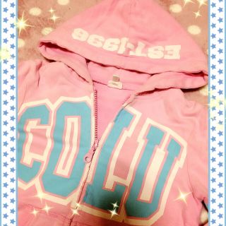 ココルルミニ(CO&LU MINI)のココルル♡ダブルジップパーカーM(Tシャツ/カットソー)