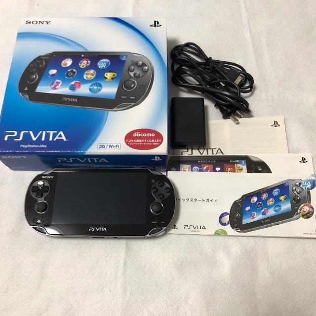 PlayStation Vita 3G/Wi‐Fiモデル クリスタル・ブラックゲームソフト/ゲーム機本体