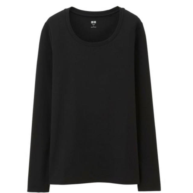 UNIQLO(ユニクロ)のユニクロ メンズ ロンT ブラック XL メンズのトップス(Tシャツ/カットソー(七分/長袖))の商品写真