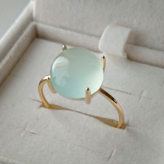 シーブルーカルセドニーリングの通販 by みい's shop|ラクマ