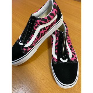 ヴァンズ(VANS)のVANS old skool LEOPARD PINK BLACK バンズ　27(スニーカー)