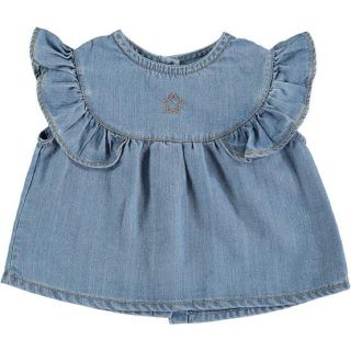 キャラメルベビー&チャイルド(Caramel baby&child )の新品【Tocoto Vintage】デニムブラウス 18M(ブラウス)