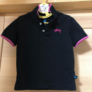 ステューシー(STUSSY)のSTUSSY ステューシー キッズ ポロシャツ SMALL 3T ブラック(Tシャツ/カットソー)