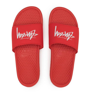 ナイキ(NIKE)のStüssy & Nike Bennassi Slides (Red)(サンダル)