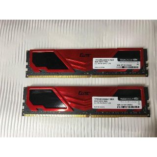 TEAM DDR4 2666Mhz PC4-21300 8GBx2枚　16GB(PCパーツ)